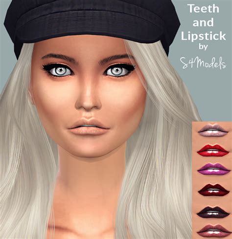 My Sims 4 Blog Lipstick And Teeth By Ts4models