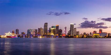 4k 5k Houses Evening Bridges Sky Usa Coast Miami Bay Hd