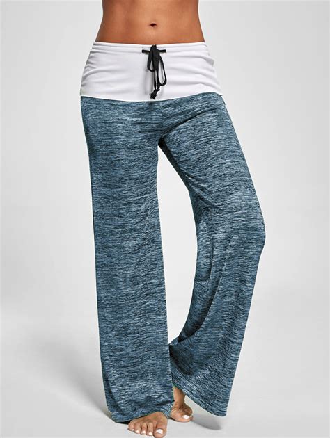 Fashion Women Casual Sports Comfort Pants Loose Long Empire Waist Solid