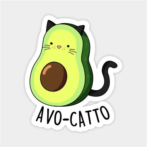 I love cats crazy cats cute cats funny cats cute animal drawings kawaii drawings drawings of cats cute cat drawing kitty. Avo-catto Cute Avocado Cat Pun Magnet в 2020 г | Каламбуры ...