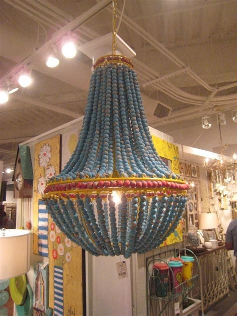 Best 10 Of Turquoise Wood Bead Chandeliers