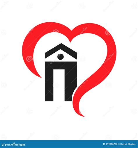 House Heart Logo Vector Stock Vector Illustration Of Logo 219266736