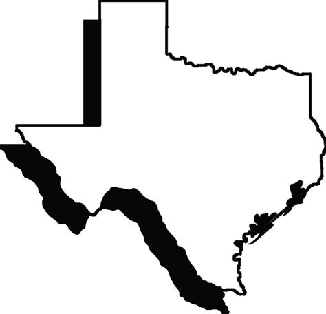 Free State Of Texas Outline Download Free State Of Texas Outline Png