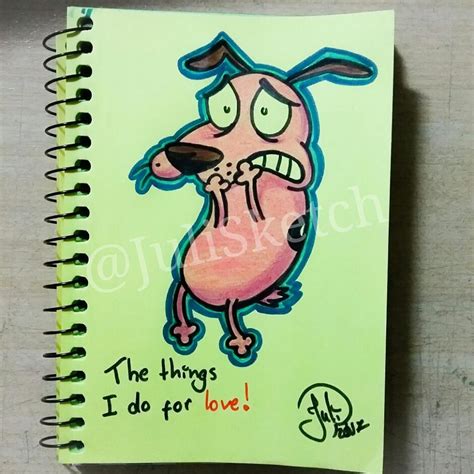 30012017 Courage The Cowardly Dog By Julisketch On Deviantart