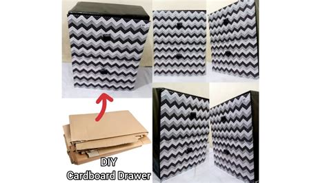 How To Make Drawer With Cardboard Diy Cardboard Drawer Drawer