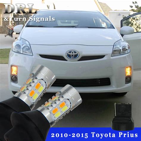 Switchback Led Conversion Kit For Toyota Prius Front Turn Signal Lights