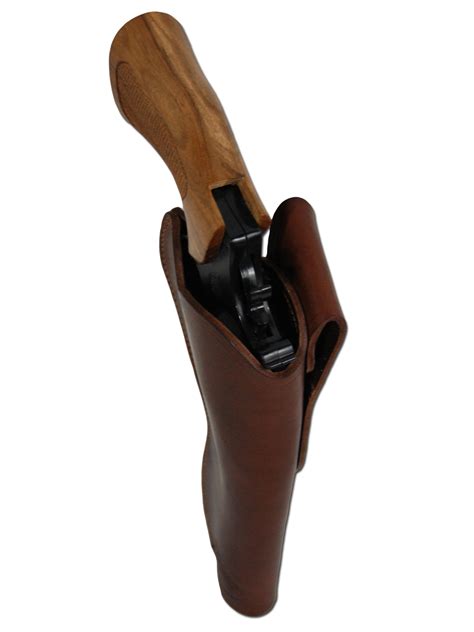 Brown Leather Cross Draw Holster For 6 8 Revolvers Barsony Holsters