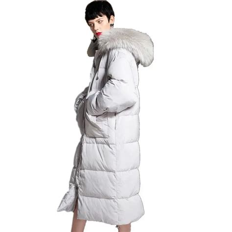Womens Luxury 90 White Duck Down Jacket 2018 Winter New Loose Fashion