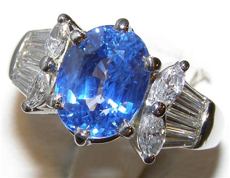 There are various factors that affect the value of a sapphire engagement ring, but when all is said and done, starting at just $1500 for 1.25 carat natural sapphire in a 14 karat gold band is much less than equivalent size diamond engagement ring, a sapphire engagement ring is not only the best option for an engagement ring, it also can be significantly more affordable than a diamond ring. AGL Certified Ceylon Sapphire Platinum Diamond Ring 6.50 ...