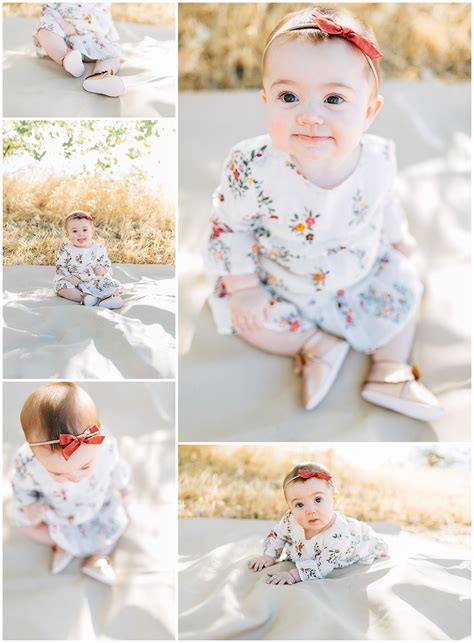 6 Month Photo Session Grace By Two California Photographer Baby