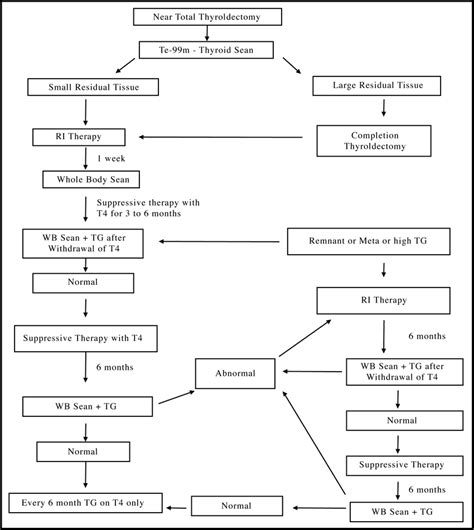 Flow Chart For The Management Of Differentiated Thyroid Cancer
