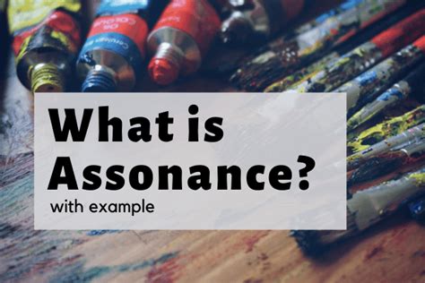 What Is Assonance With Examples Education