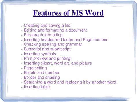 Microsoft Word Ppt Presentation
