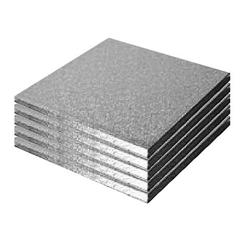 Cake Boards Base Drum 12mm Thick Strong Inch Silver Finish Round Square