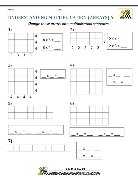 Math Salamanders Multiplication