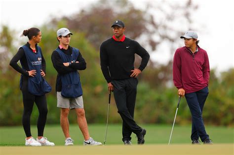 Tiger Woods Daughter Sam Serves As His Caddie For 1st Time Abc News