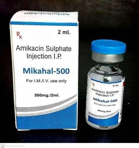 Amikacin 500 Mg Injection 2 Ml Prescription At Rs 112piece In Rohtak