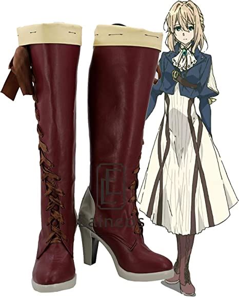 Anime Violet Evergarden Cosplay Party Shoes Women Boots Customized Size