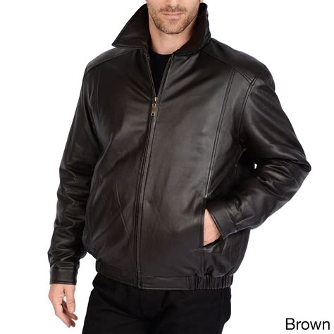 Excelled Mens Big And Tall Lamb Leather Bomber Jacket Mens Big Tall