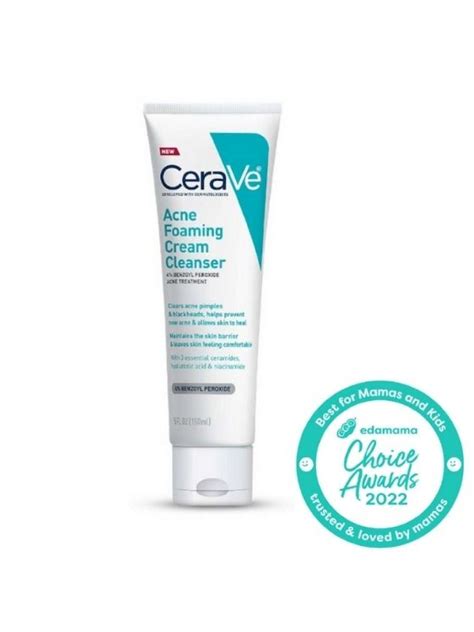 Cerave Acne Foaming Cream Cleanser 150ml Edamama