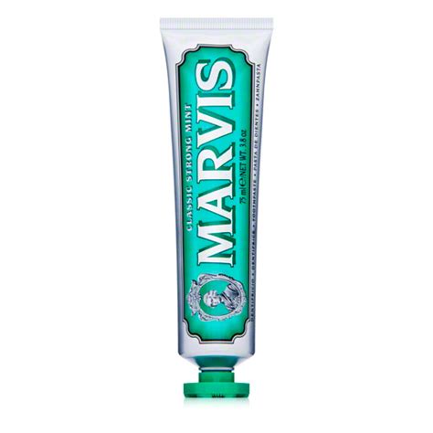 Marvis toothpaste comes in a variety of flavours, including ginger mint. MARVIS CLASSIC STRONG MENTA 85 ml