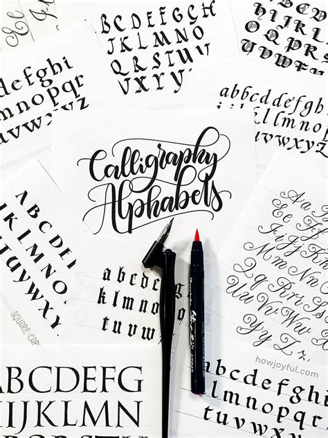 Different Types Of Calligraphy Letters