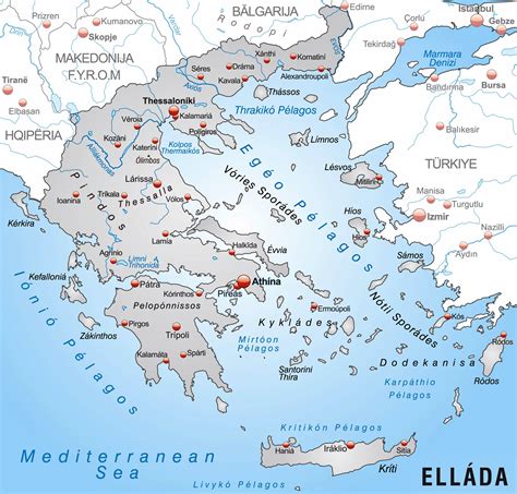 Karten Von Griechenland Karten Von Griechenland Zum Herunterladen Und