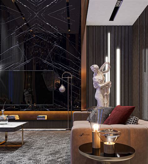 Luxury Double Height On Behance In 2020 Luxury Apartment Interior