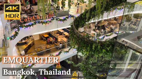 Bangkok Emquartier Luxury Shopping Mall On Sukhumvit Road Walking
