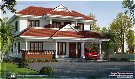4 Bedroom Kerala Model House In 2020 Square Feet Kerala Home Design