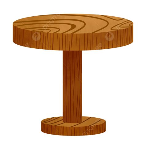 棕色木製可愛小圓桌 圓桌 棕色 材料素材圖案，psd和png圖片免費下載