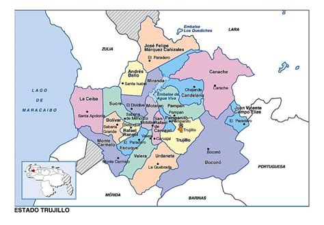 Mapa Politico De Trujillo