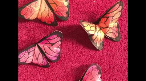 How To Make Butterfly With Paper Easily Paper Butterflybutterfly