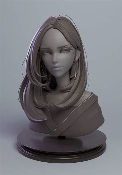 87 Awesome 3d Model Bust Free Mockup