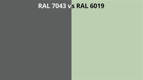 Ral 7043 Vs 6019 Ral Colour Chart Uk