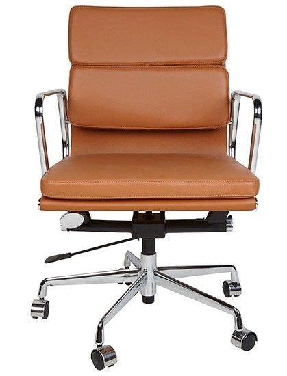 The iconic eames style ea117 aluminium chair stands out for its beautiful combination of materials. Eames EA217 Office Chair | Tan Brown Leather in 2020 ...