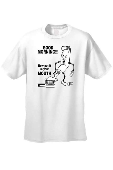 Men S T Shirt Funny Adult Good Morning Now Put It In Your Mouth Sex