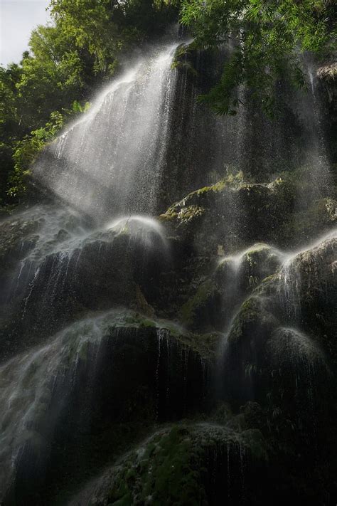 Waterfall Costa Rica Water Rainforest Tropical Jungle Wilderness