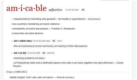 Learn English The Difference Between Amiable And Amicable Love