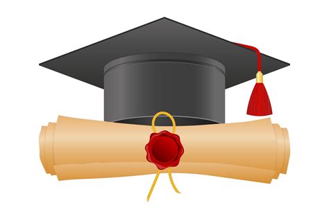 Graduation Cap And Diploma Design 1214265 Vector Art At Vecteezy