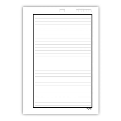 Buy Double Side Ruled Border Paper For Assignmentproject A4 Size