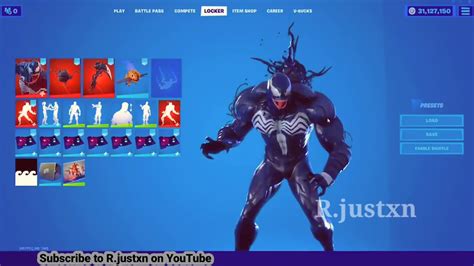 Venom Skin Showcase We Are Venom Emote Fortnite Youtube