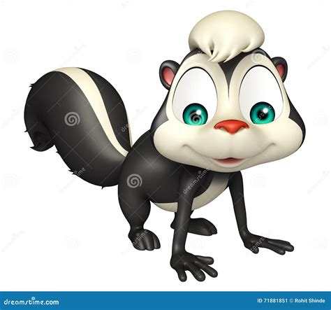 Funny Skunk Cartoon Character Stock Illustration Illustration Of Life