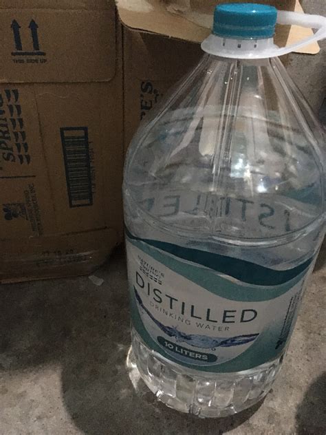 Distilled water is water that has been boiled into vapor and condensed back into liquid in a separate container. Nature's Spring Distilled Water 10 Liters | Shopee Philippines