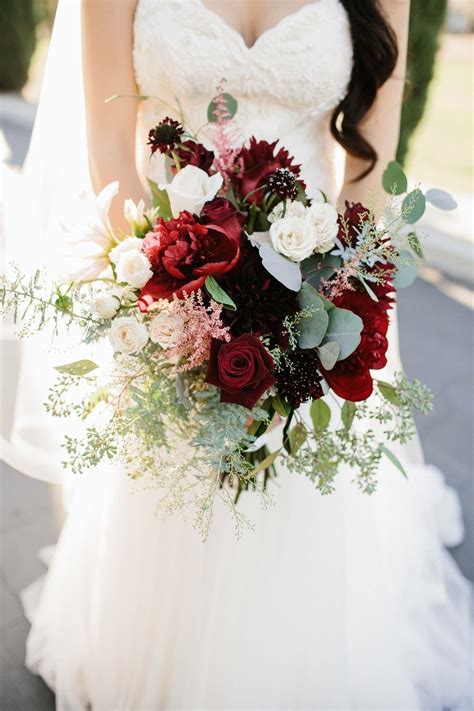 Fall Wedding Bouquet Cranberry Wedding Colors Cranberry ...