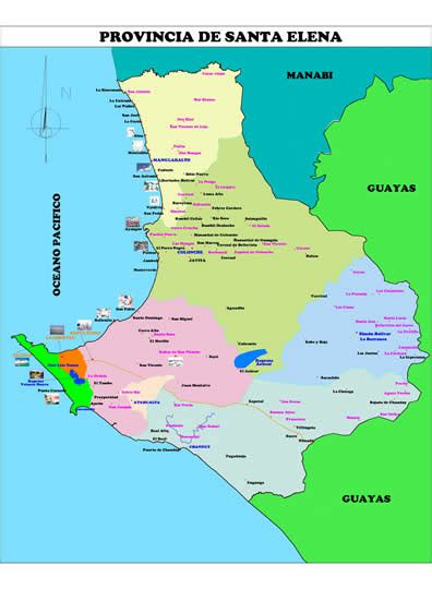 Mapa De Santa Elena Ecuador