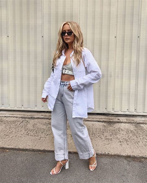 Amy Shaw On Instagram Ad Baggy Jeans And Strappy Heels 🕊 Wearing All