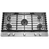 Whirlpool 36 Stainless Steel Gas Cooktop Images