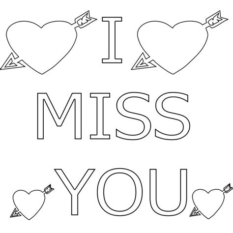 Best I Miss You Coloring Pages to Print (Unique and Fresh)