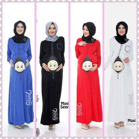 Model atasan satu ini sekilas mirip seperti jaket karena adanya hoodie. 44+ Top Baru Baju Hamil Muslim Kekinian
